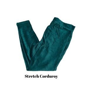 LuLaRoe skinny fit stretch corduroy pant Pine Green